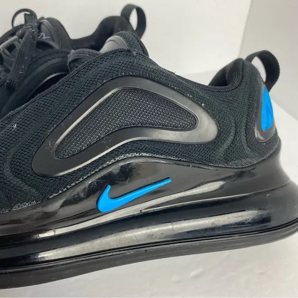 Nike Air‎ Max 720 Just Do It Black &amp; Blue  (GS) Youth size 4.5