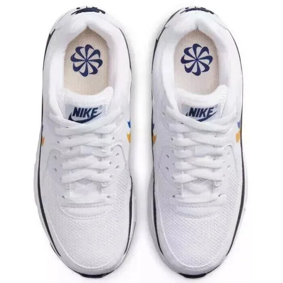 Nike Air Max 90 GS NN FJ4592-100 Sneakers Big Kids White Lifestyle Shoes FD359