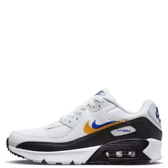Nike Air Max 90 GS NN FJ4592-100 Sneakers Big Kids White Lifestyle Shoes FD359
