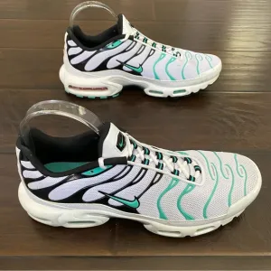 Nike AIR MAX PLUS TN Blue White &amp; Black Men's Casual Shoes Sneakers Size 11.5