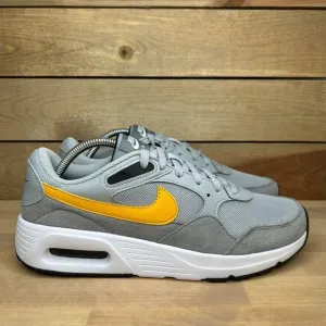 Nike Air Max SC Size 9.5 Mens Wolf Grey Yellow Casual Shoes