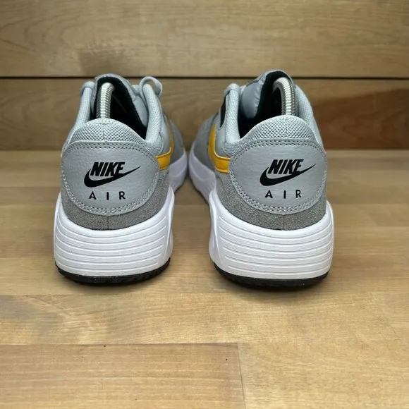 Nike Air Max SC Size 9.5 Mens Wolf Grey Yellow Casual Shoes