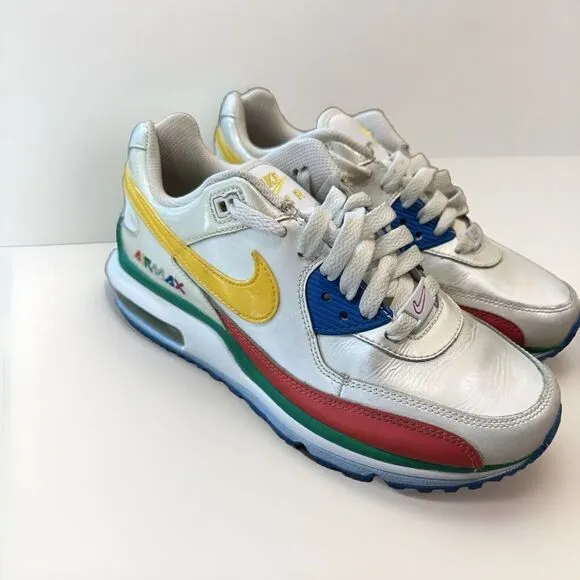 Nike Air Max Shoes Sneakers Multicolor Crayon 2007 Youth Kids Size 4, 318266-171