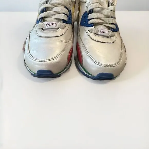 Nike Air Max Shoes Sneakers Multicolor Crayon 2007 Youth Kids Size 4, 318266-171