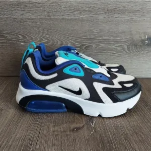 Nike Air Max 200 White Hyper Blue Oracle Aqua Shoes Sneakers 6Y Womens 7.5
