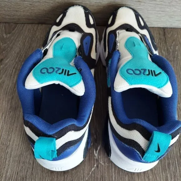Nike Air Max 200 White Hyper Blue Oracle Aqua Shoes Sneakers 6Y Womens 7.5