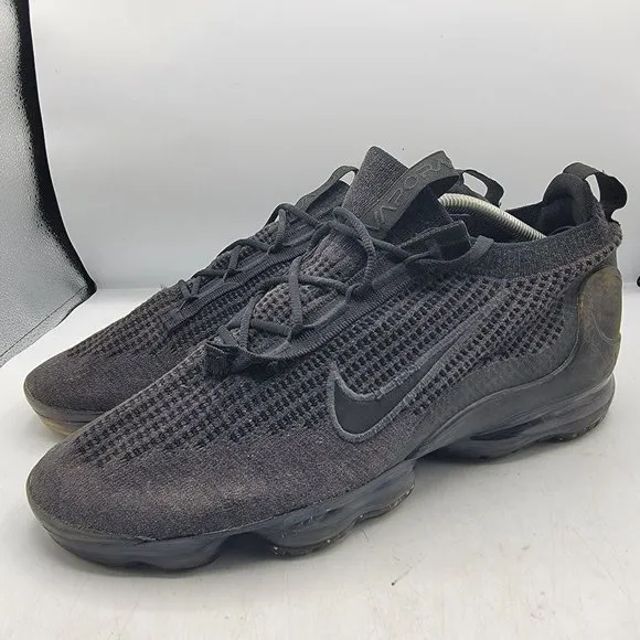Nike Air Vapormax  Mens Size 12 Flyknit 2021 Triple Black Anthracite DH4084-001