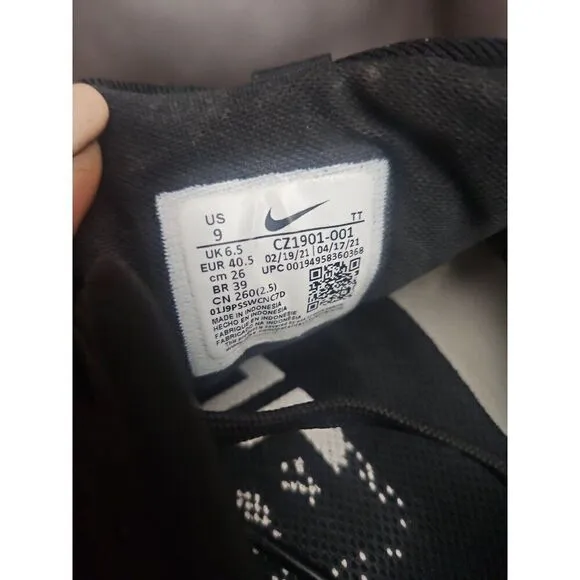 Nike Air Zoom Pegasus 38 Running Sneakers Shoes Black White Women's Size 9