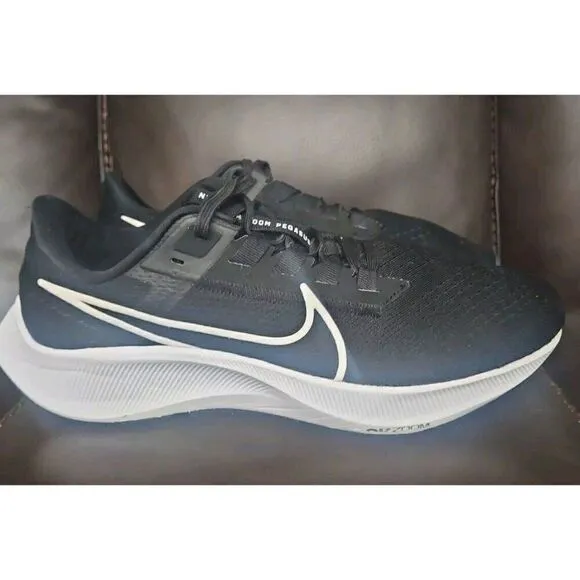 Nike Air Zoom Pegasus 38 Running Sneakers Shoes Black White Women's Size 9