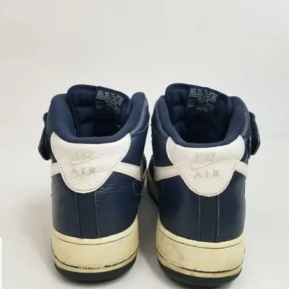 Nike Air Force 1 Mid &quot;AF1&quot; Blue Basketball Sneakers. Men's Size: 13