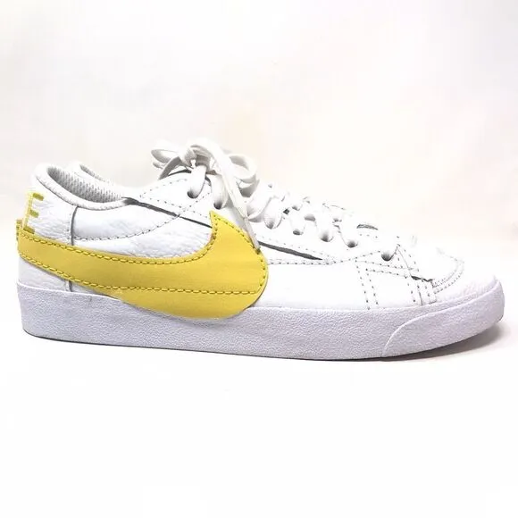 Nike Blazer Low 77 Jumbo Size 11 Mens White Vivid Sulfur Yellow Shoes Sneakers