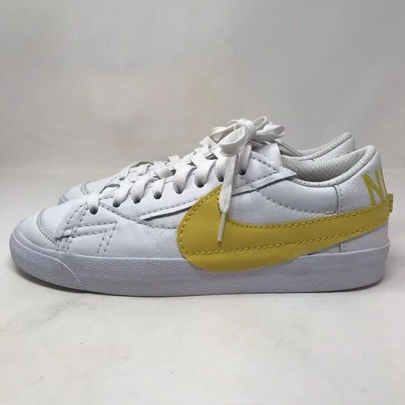 Nike Blazer Low 77 Jumbo Size 11 Mens White Vivid Sulfur Yellow Shoes Sneakers