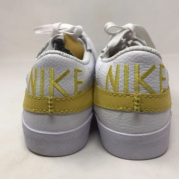 Nike Blazer Low 77 Jumbo Size 11 Mens White Vivid Sulfur Yellow Shoes Sneakers