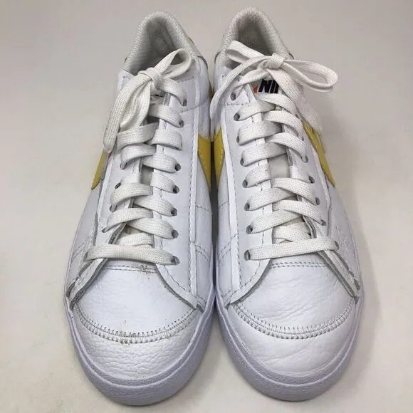 Nike Blazer Low 77 Jumbo Size 11 Mens White Vivid Sulfur Yellow Shoes Sneakers