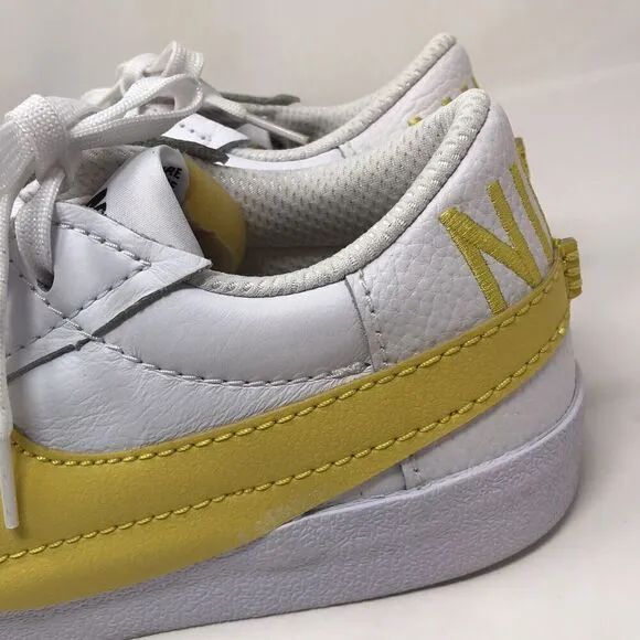 Nike Blazer Low 77 Jumbo Size 11 Mens White Vivid Sulfur Yellow Shoes Sneakers