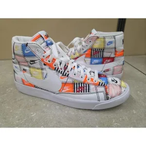 Nike Blazer Mid Patchwork MultiColor Off White Black CI9887-100 Men's 11.5 Shoes