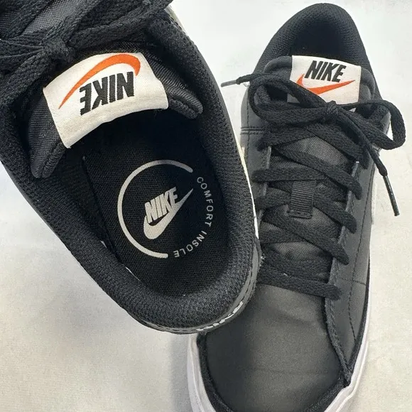 Nike Boys Court Legacy DA5380-002 Black Casual Shoes Sneakers Size 6Y