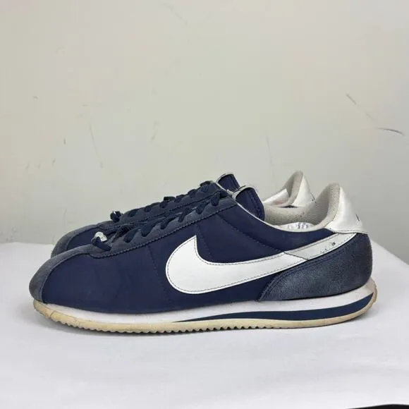 Nike Cortez Basic Nylon '06 Midnight Navy Sneakers Shoes Men's 11 Streetwear