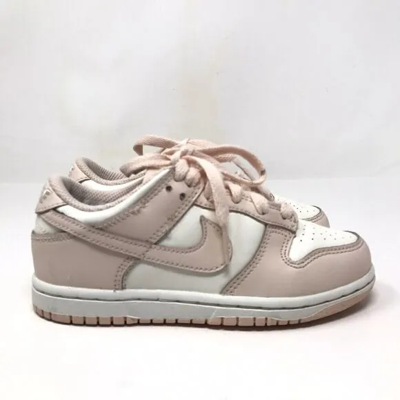 Nike Dunk Low PS Orange Pearl Pink White  Size 12C Preschool Shoes Sneakers