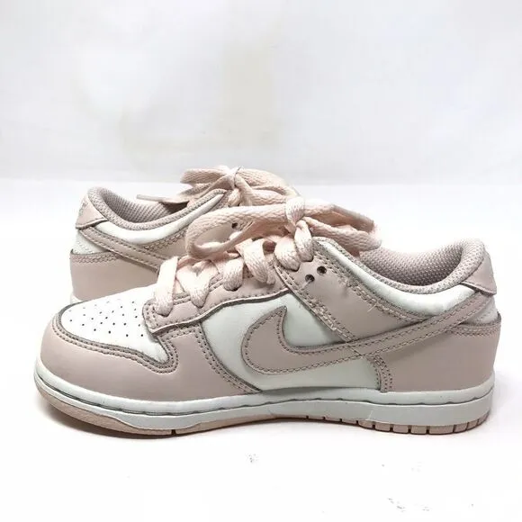 Nike Dunk Low PS Orange Pearl Pink White  Size 12C Preschool Shoes Sneakers