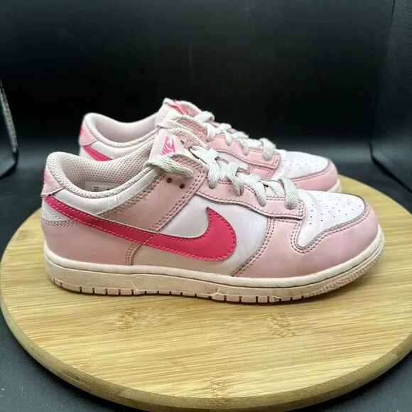 Nike Dunk Low PS Triple Pink Shoes Sneakers Kids Girls Size 3Y DH9756-600