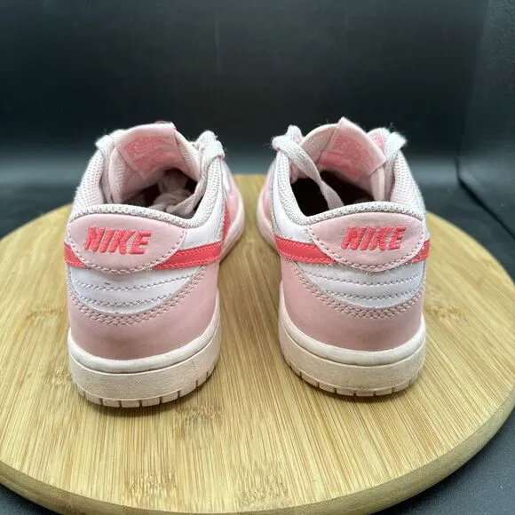 Nike Dunk Low PS Triple Pink Shoes Sneakers Kids Girls Size 3Y DH9756-600