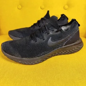 Nike Epic React Flyknit Be True Triple Black Running Sneaker Men's Shoes Size 11