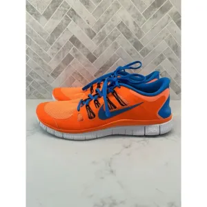 Nike Free 5.0 Running Shoes Sneakers 579959-840 Fluorescent Neon Orange Size 14
