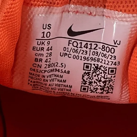 Nike Free Metcon 5 'Russell Wilson' Orange Navy Men's Shoes Size 10 FQ1412-800
