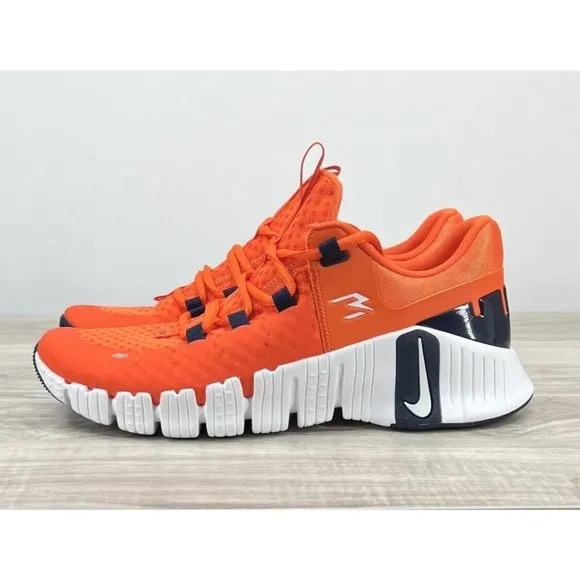 Nike Free Metcon 5 'Russell Wilson' Orange Navy Men's Shoes Size 10 FQ1412-800