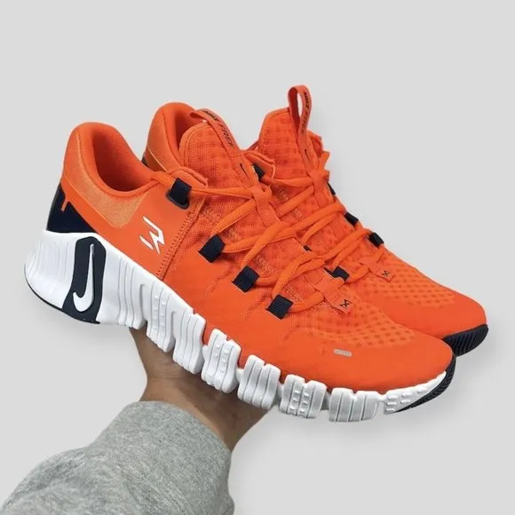 Nike Free Metcon 5 'Russell Wilson' Orange Navy Men's Shoes Size 10 FQ1412-800