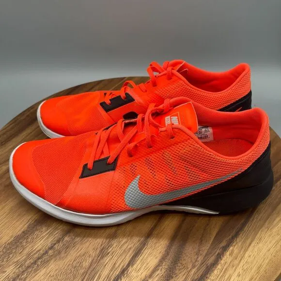 Nike FS Lite Trainer 3 Shoes Mens Size 12.5 Orange Running Sneakers 807113-800
