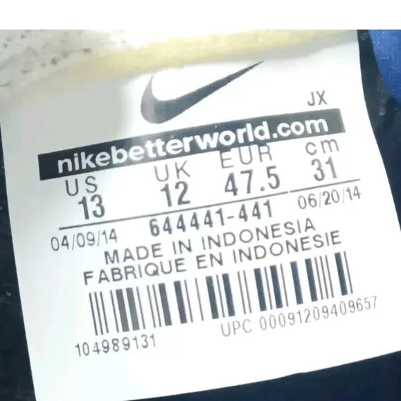 Nike Genicco Blue Sneakers Men's Size 13  Shoes 644441-441