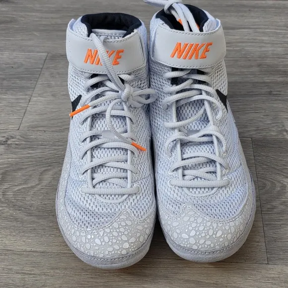 Nike Inflict SE Orange Grey Black DJ4471-900 Wrestling Shoe Men Sz 9.5
