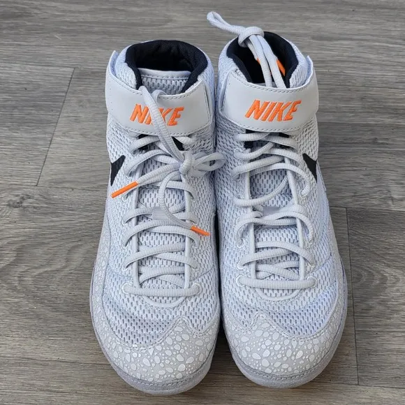 Nike Inflict SE Orange Grey Black DJ4471-900 Wrestling Shoe Men Sz 9.5