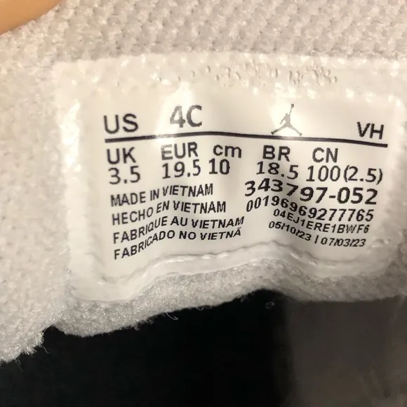 Nike Jordan toddler true flight sneakers shoes
