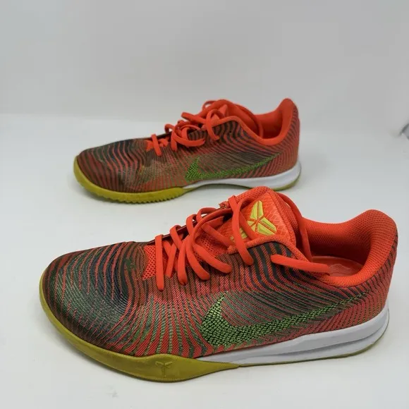 Nike Kobe Shoes Mens 10.5 Mentality II Total Crimson Orange Sneakers 818952-800