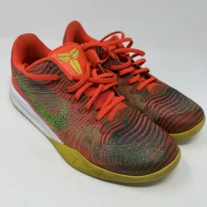 Nike Kobe Shoes Mens 10.5 Mentality II Total Crimson Orange Sneakers 818952-800