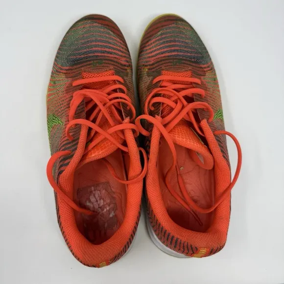 Nike Kobe Shoes Mens 10.5 Mentality II Total Crimson Orange Sneakers 818952-800