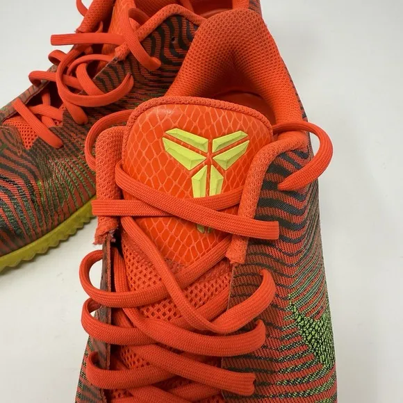 Nike Kobe Shoes Mens 10.5 Mentality II Total Crimson Orange Sneakers 818952-800