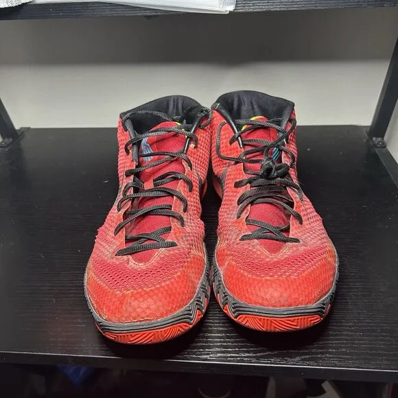 Nike Kyrie 1 Deceptive Red Black Yellow Size 13 Sneakers Shoes 705277-606