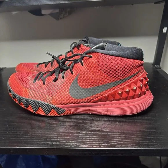Nike Kyrie 1 Deceptive Red Black Yellow Size 13 Sneakers Shoes 705277-606