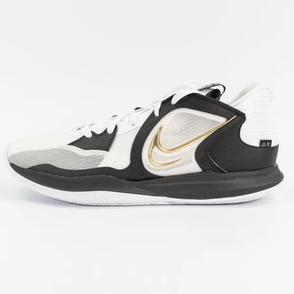 Nike Kyrie Low 5 'White Black Metallic Gold' DJ6012-101 Basketball Sneakers