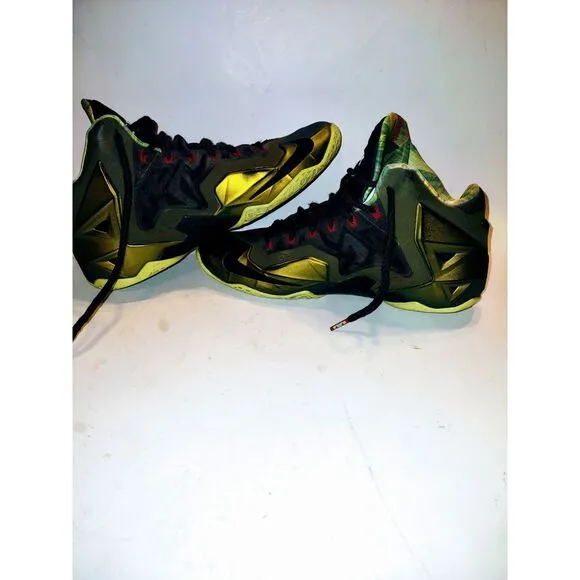 Nike LeBron 11 King's Pride Sneakers Size 12, Basketball, Sportswear, Gold Shoes