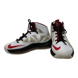 Nike Lebron Elite X 10 543564-100 White Red Orange Basketball Shoes Size 5Y