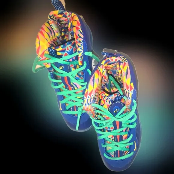 Nike Little Posite One ASW PS Kaleidoscope Sneakers Size 1Y DZ5192400 Foamposite