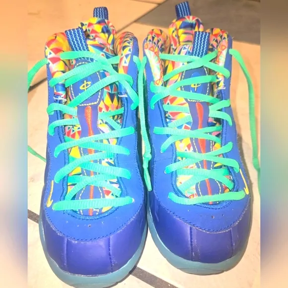 Nike Little Posite One ASW PS Kaleidoscope Sneakers Size 1Y DZ5192400 Foamposite
