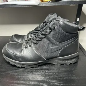 Nike Manoa 456975-001 Black Leather Waterproof Winter Combat Boots Men’s Size 14