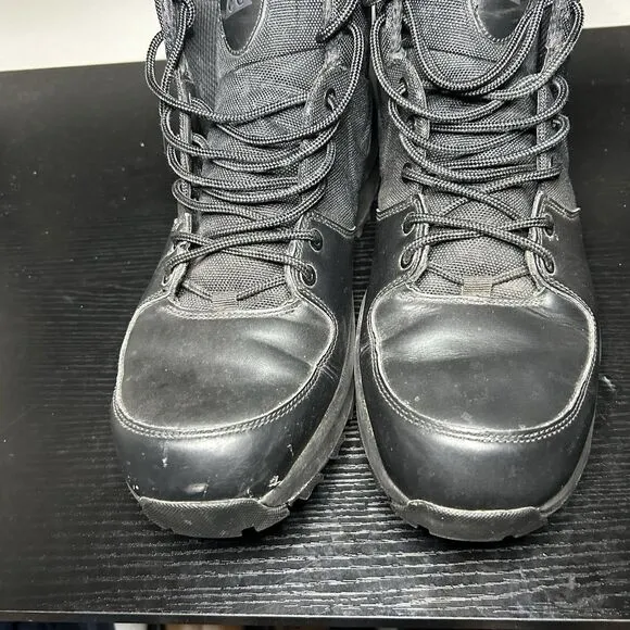 Nike Manoa 456975-001 Black Leather Waterproof Winter Combat Boots Men’s Size 14