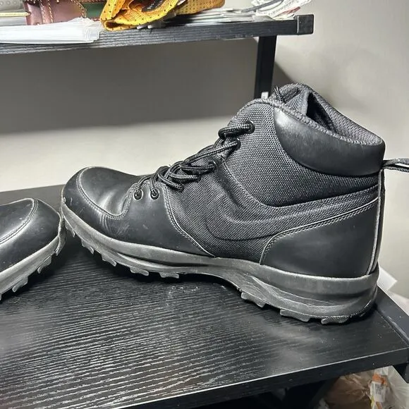 Nike Manoa 456975-001 Black Leather Waterproof Winter Combat Boots Men’s Size 14
